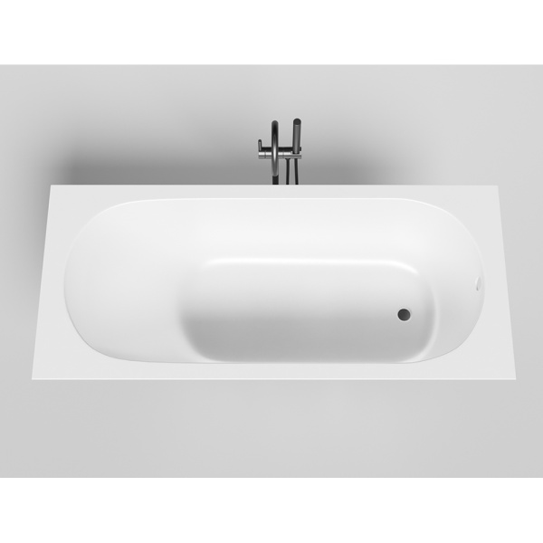 Ванна из искусственного камня Salini Ornella S-Stone 170x75 белая матовая с ножками Ванна из искусственного камня Salini Ornella S-Stone 170x75 белая матовая с ножками