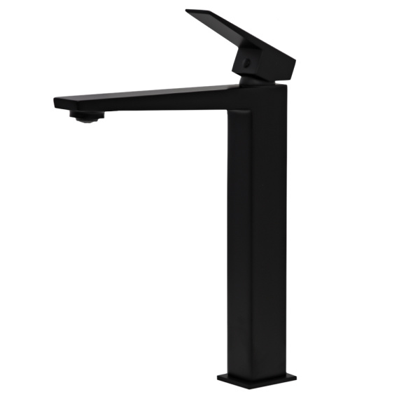 Смеситель для раковины AVS New Cube высокий, черный матовый Смеситель для раковины AVS New Cube высокий, черный матовый