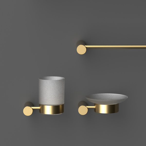 Мыльница подвесная AVS Slimmer с чашей, брашированное золото Мыльница подвесная AVS Slimmer с чашей, брашированное золото