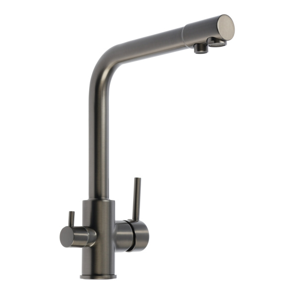 Смеситель для кухни Accoona A5179ST-4 Оружейная сталь Смеситель для кухни Accoona A5179ST-4 Оружейная сталь