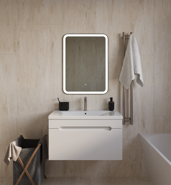 Тумба с раковиной AVS Эстель 80 белая Тумба с раковиной AVS Эстель 80 белая