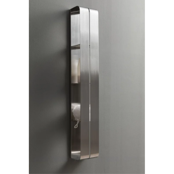 Полка Aquanet Магнум Н 334114 брашированная сталь Полка Aquanet Магнум Н 334114 брашированная сталь