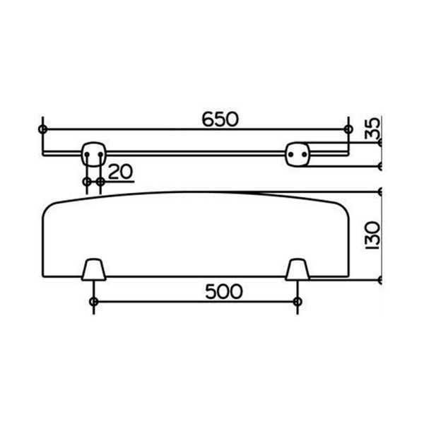 Полка стеклянная 65см City.2 Keuco 02710009600 Полка стеклянная 65см City.2 Keuco 02710009600