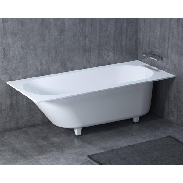 Ванна из искусственного камня Salini Ornella KIT S-Stone 180x80 белая матовая с ножками Ванна из искусственного камня Salini Ornella KIT S-Stone 180x80 белая матовая с ножками