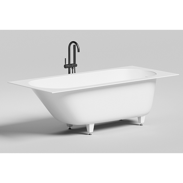 Ванна из искусственного камня Salini Ornella KIT S-Stone 180x80 белая матовая с ножками Ванна из искусственного камня Salini Ornella KIT S-Stone 180x80 белая матовая с ножками