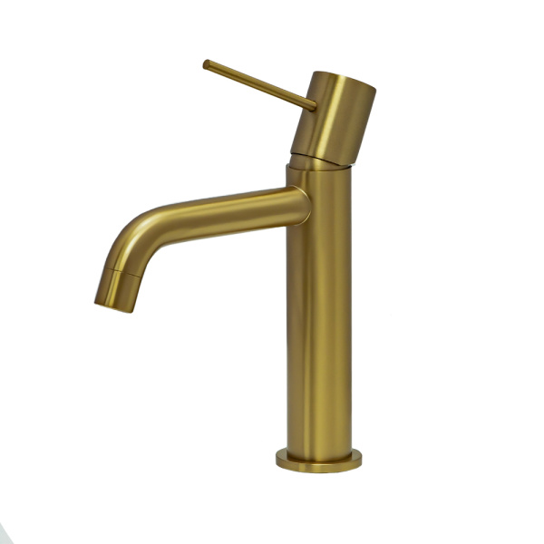 Смеситель для раковины AVS Slimmer брашированное золото Смеситель для раковины AVS Slimmer брашированное золото