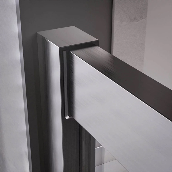 Душевой уголок Veconi Premium Trento PTC-20GR 80х80 профиль графит брашированный, стекло прозрачное Душевой уголок Veconi Premium Trento PTC-20GR 80х80 профиль графит брашированный, стекло прозрачное