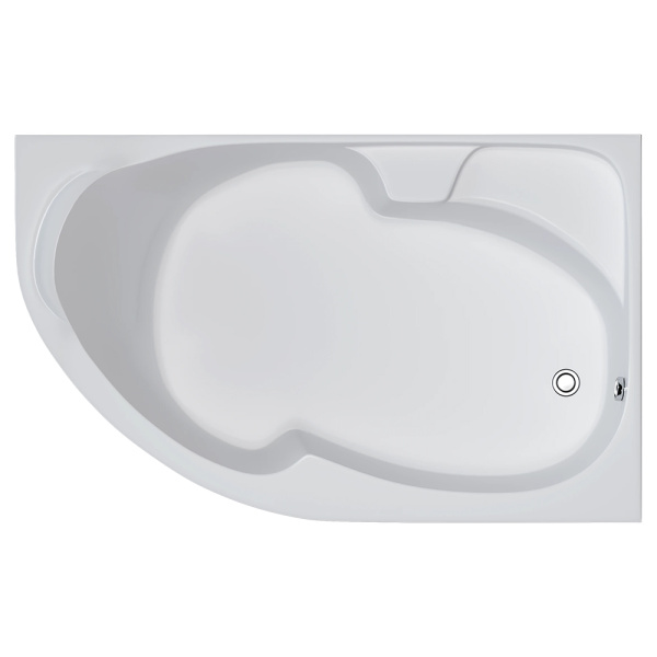 Акриловая ванна 1MarKa Diana 160x100 R белая, с каркасом и экраном