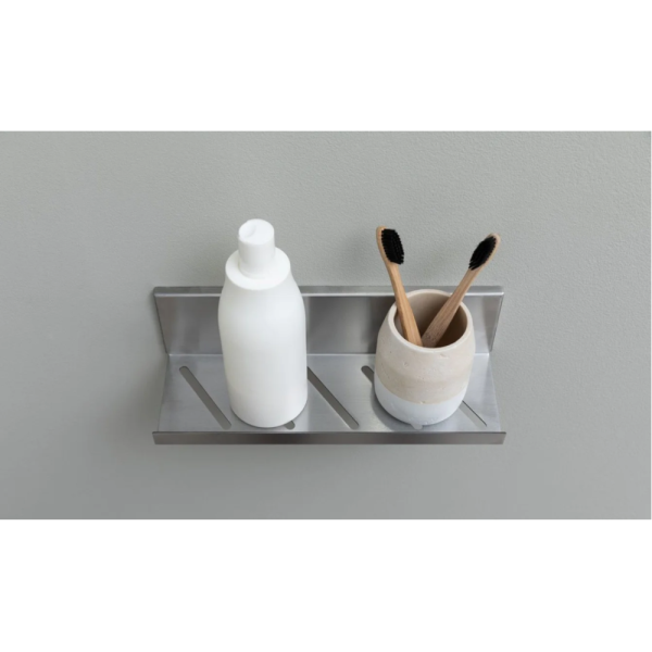 Полка Aquanet Магнум Н 334113 брашированная сталь Полка Aquanet Магнум Н 334113 брашированная сталь