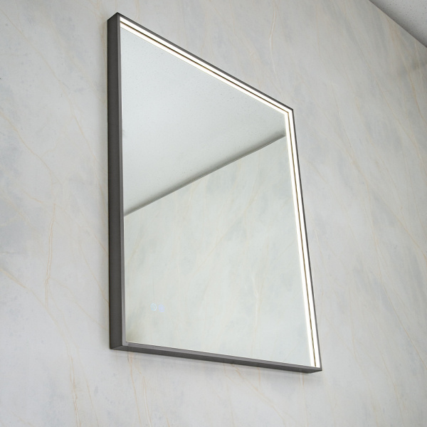 Зеркало с подсветкой AVS ZH 75x90 см, антипар, оружейная сталь Зеркало с подсветкой AVS ZH 75x90 см, антипар, оружейная сталь