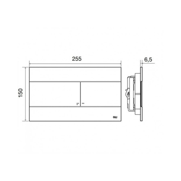 Кнопка смыва Slim Oli 88640/659056 Кнопка смыва Slim Oli 88640/659056