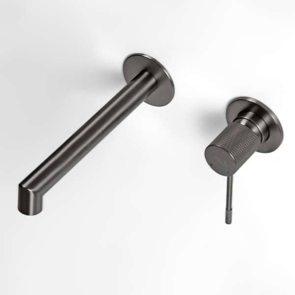 Смеситель для раковины AVS Seeme с внутренней частью, оружейная сталь Смеситель для раковины AVS Seeme с внутренней частью, оружейная сталь