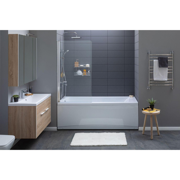 Акриловая ванна Aquanet Bright 165x70 белая, c каркасом и экраном Акриловая ванна Aquanet Bright 165x70 белая, c каркасом и экраном