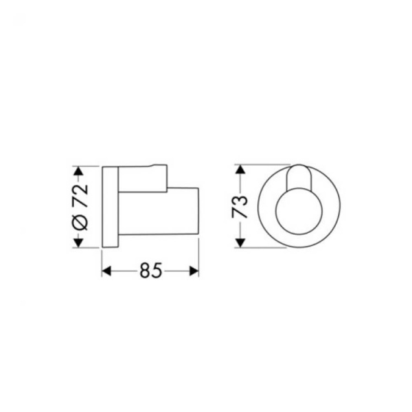Декоративная накладка для углового вентиля Flowstar Hansgrohe 13950700 Декоративная накладка для углового вентиля Flowstar Hansgrohe 13950700