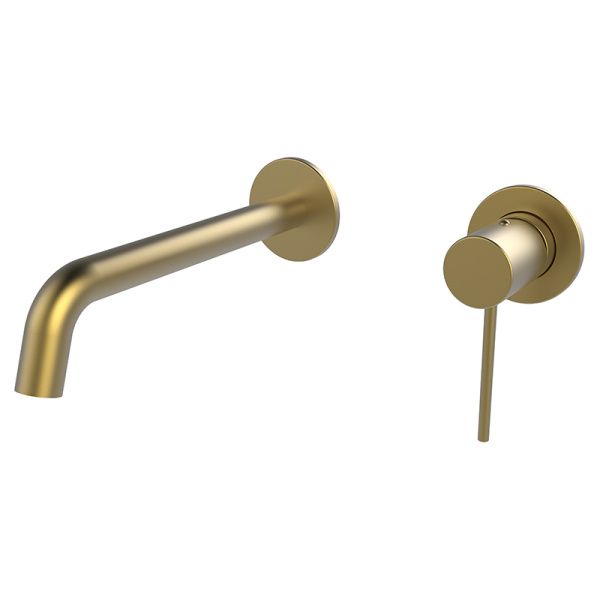 Смеситель для раковины AVS Slimmer с внутренней частью, брашированное золото Смеситель для раковины AVS Slimmer с внутренней частью, брашированное золото