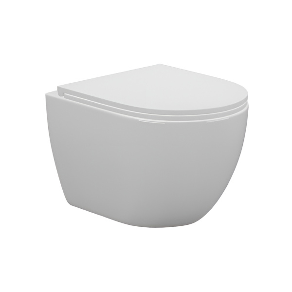 Унитаз подвесной AVS Спутник безободковый, белый